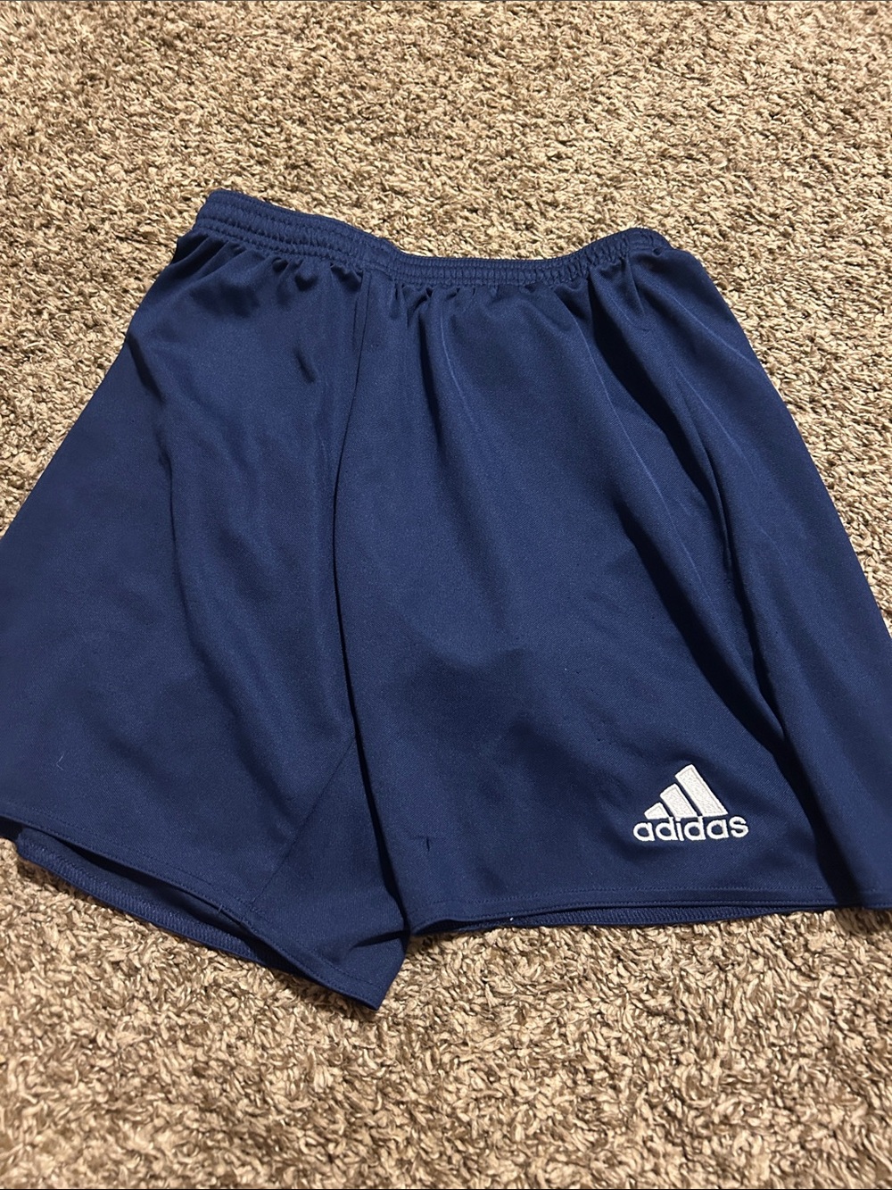 adidas Navy Blue Men's Athletic Shorts with Logo